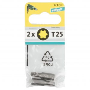 Wolfcraft Torx 2x bity, TX 25, 25mm 1212000