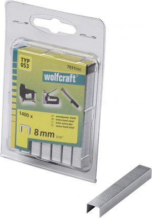 Wolfcraft Široké sponky do sponkovačky výška 8 mm 1400 ks 7031000