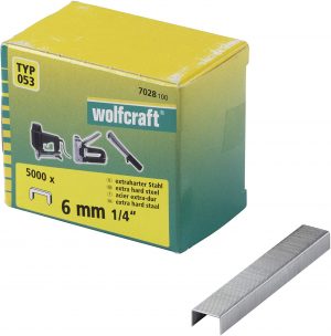 Wolfcraft Široké sponky do sponkovačky výška 6 mm 5000 ks 7028100